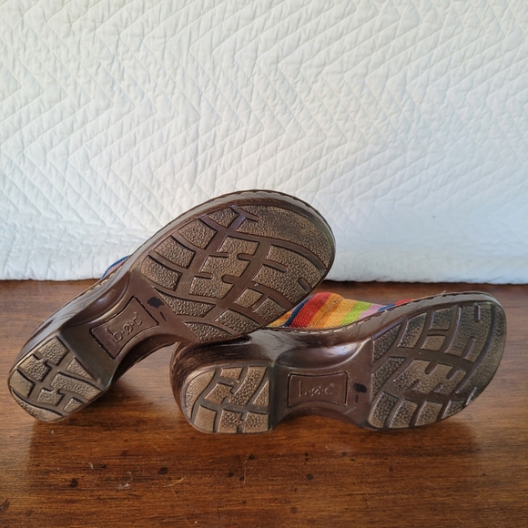 Born Concept Nadiya Striped Canvas Slip On Clog Size 8 - Picture 8 of 8